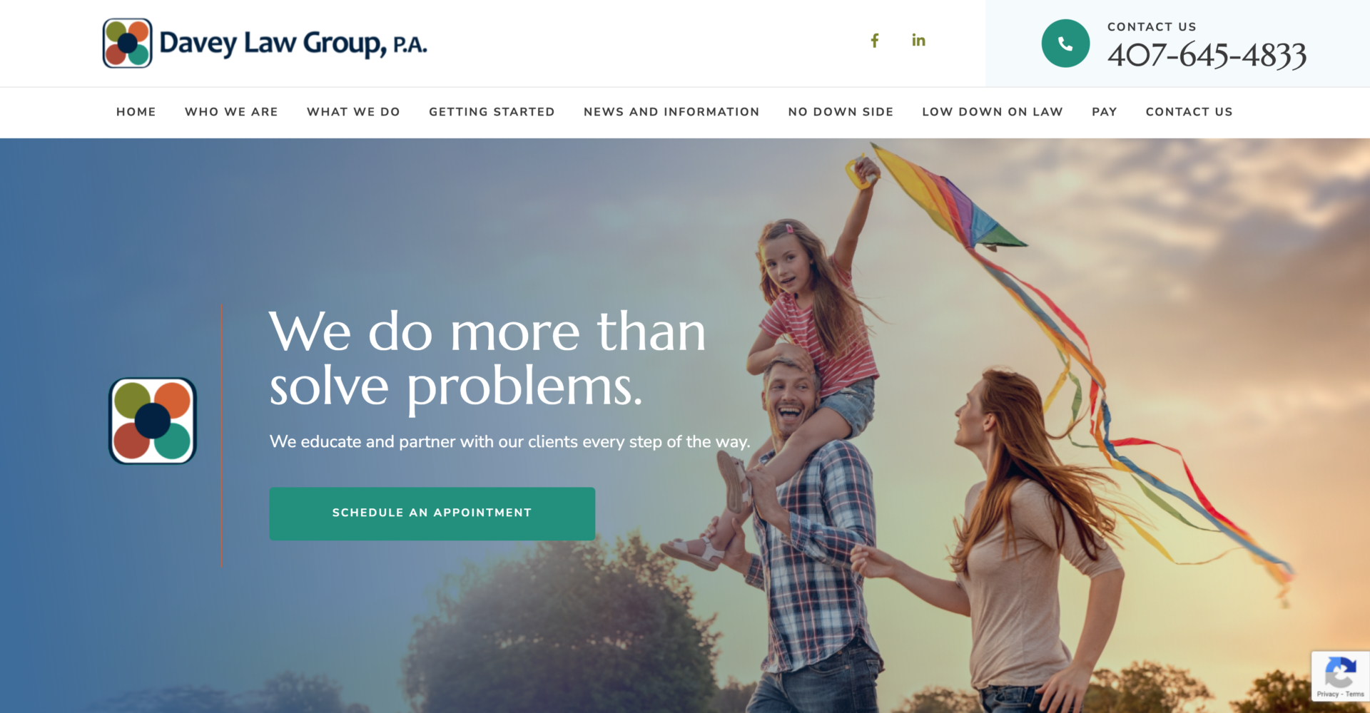 Davey Law Group Website Design