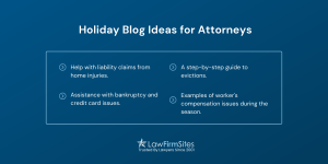 holiday blog ideas for attorneys