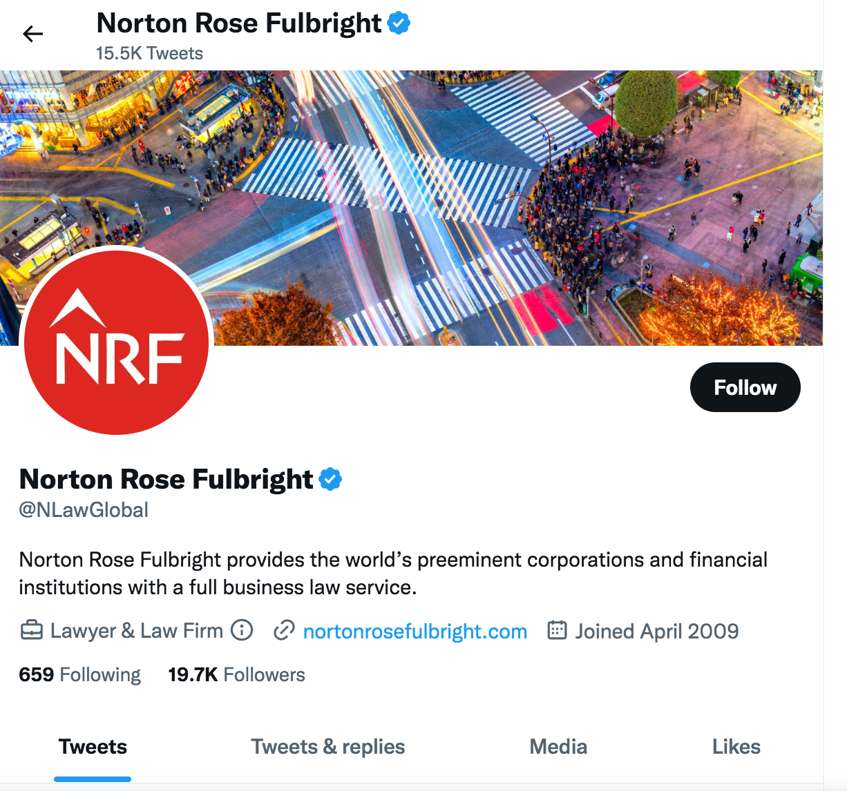 Norton Rose Fulbright Twitter