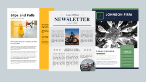 printed newsletter for personal injury lawyers